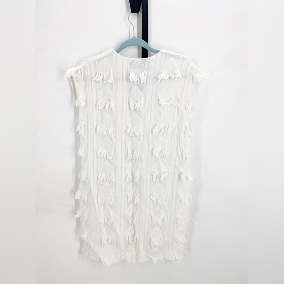 Derek Lam 10 Crosby Fringe Tunic Mini Dress Sz 4 - Picture 6 of 6